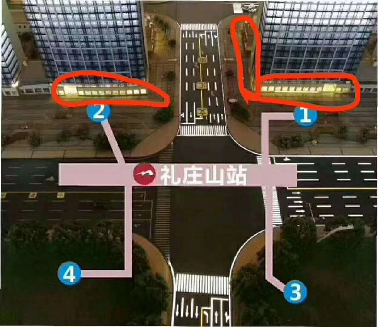 新力琥珀园 地铁口 单层商铺 商业综合体正对面