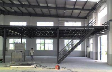 钢结构二层焊接扩建阁楼搭建楼梯焊接扶手梯_4