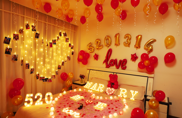 南昌求婚表白浪漫电子蜡烛布置成人生日派对包厢KT_4