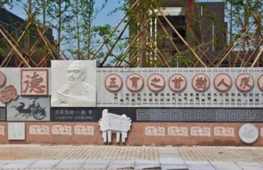 南昌校园文化墙 企业形象墙 公司背景墙装修设计_3