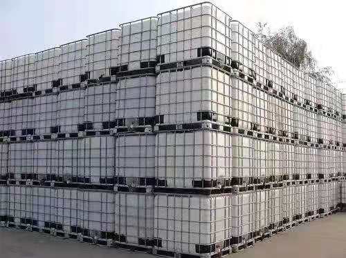出售二手吨桶1000L方形塑料桶带铁框桶_3