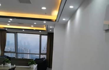 新地阿尔法64平 高层办公一线江景 精装带家具 _5