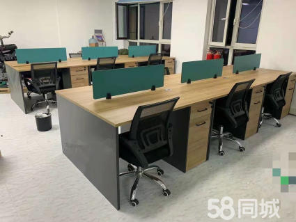 长期出售二手工位桌椅子办公桌老板台会议桌_4