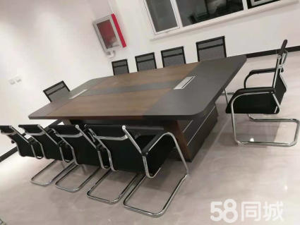 长期出售二手工位桌椅子办公桌老板台会议桌_9