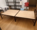 出售二手单人实木折叠床0.9米宽，2米长